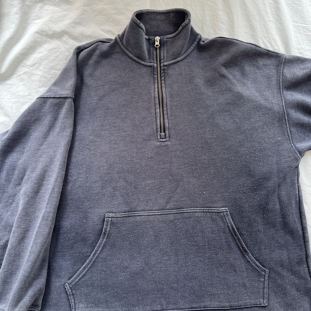 Aerie 3/4 zip oversized sweatshirt